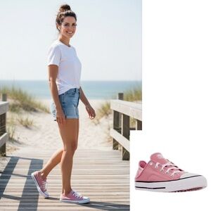 Converse sneaker Chuck Taylor All Star Ox Daybreak Pink Coral Low Crush heel 7.5